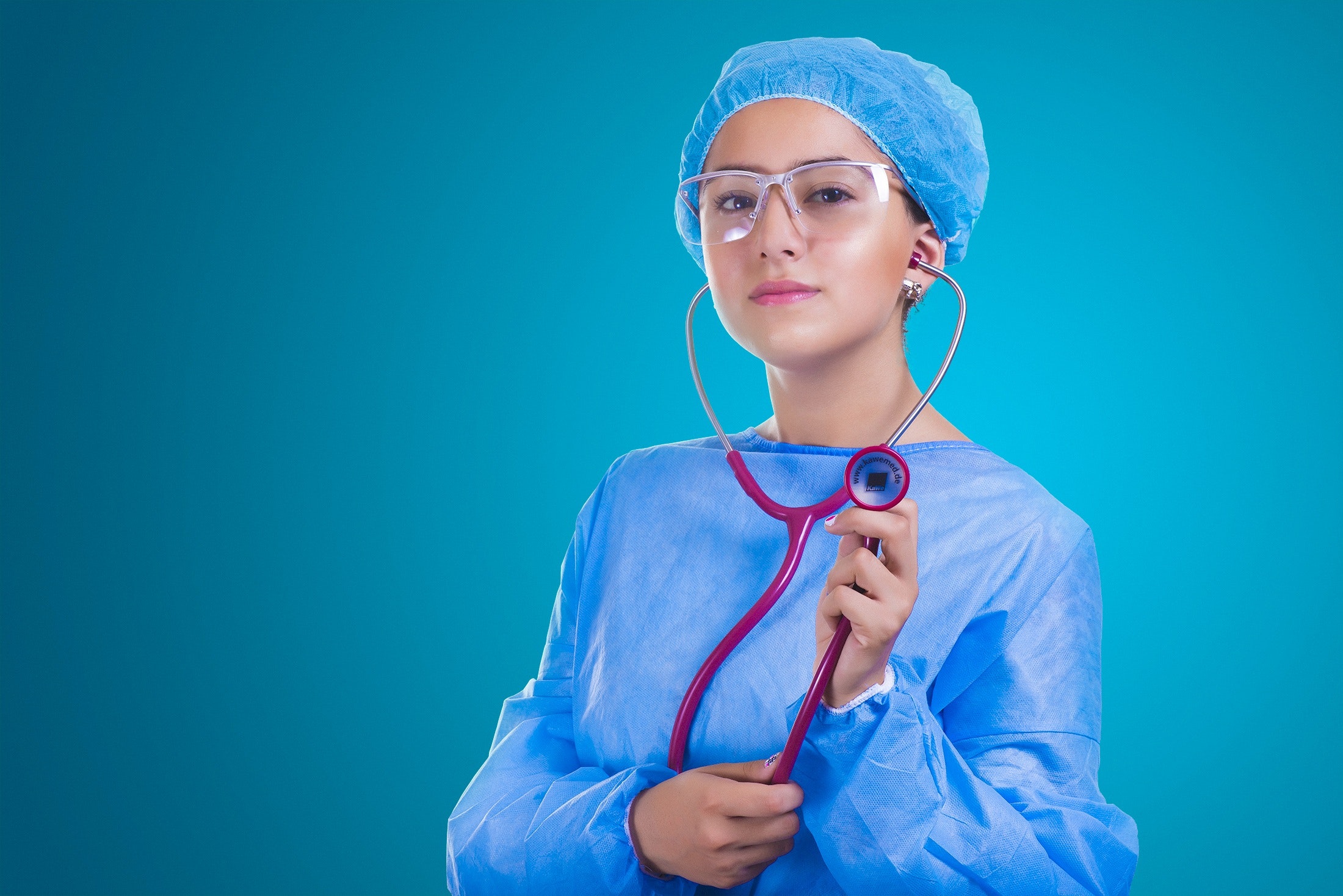nurse with stetoscope